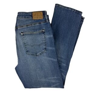 American Eagle Jeans Men's 36x34 Airflex Athletic Straight Medium Wash Denim